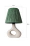 Opviq Lámpara de Mesa de Cerámica Beige con Detalle de Cuerda